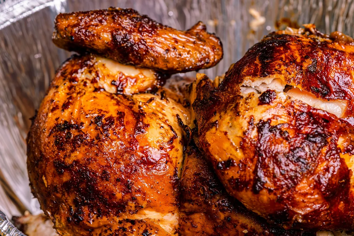 convection oven interior cooking roast chicken