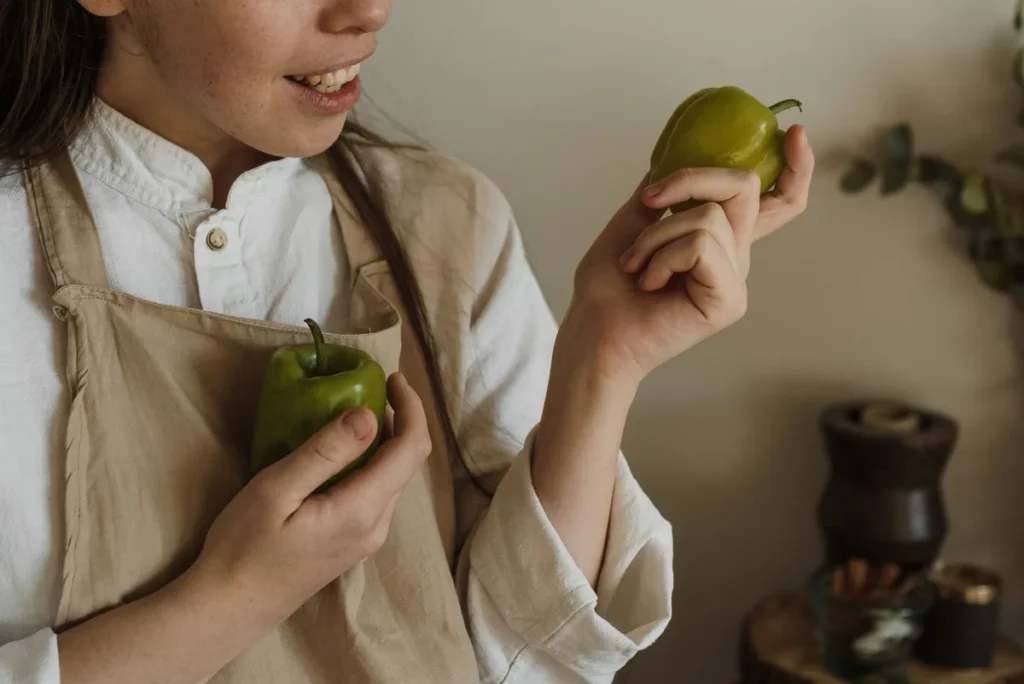 medium bell pepper size